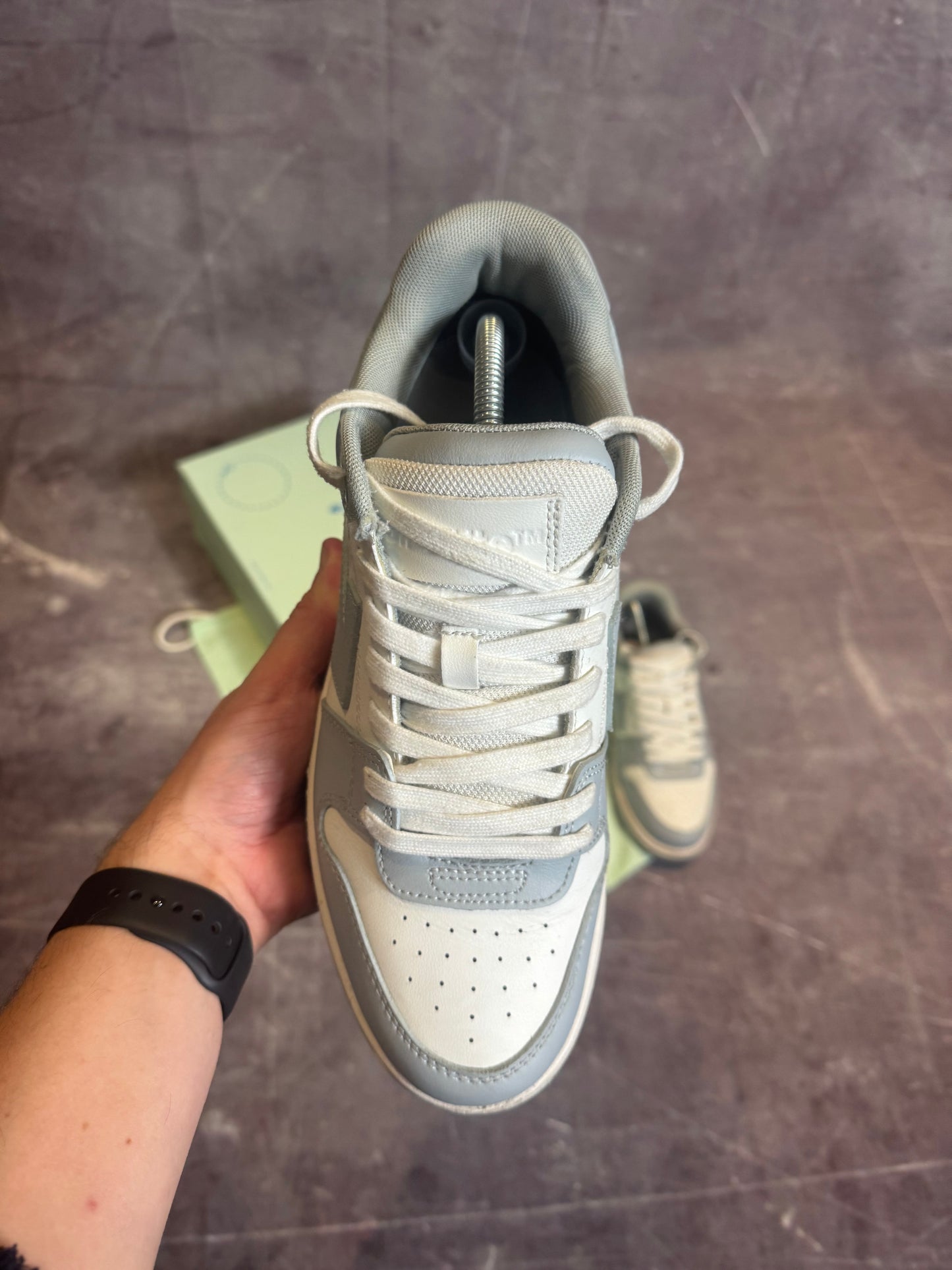 Off White Out of Office Grey UK 7