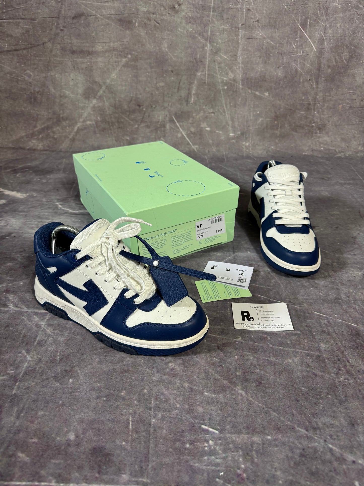 Off White Out of Office Blue/White UK 7