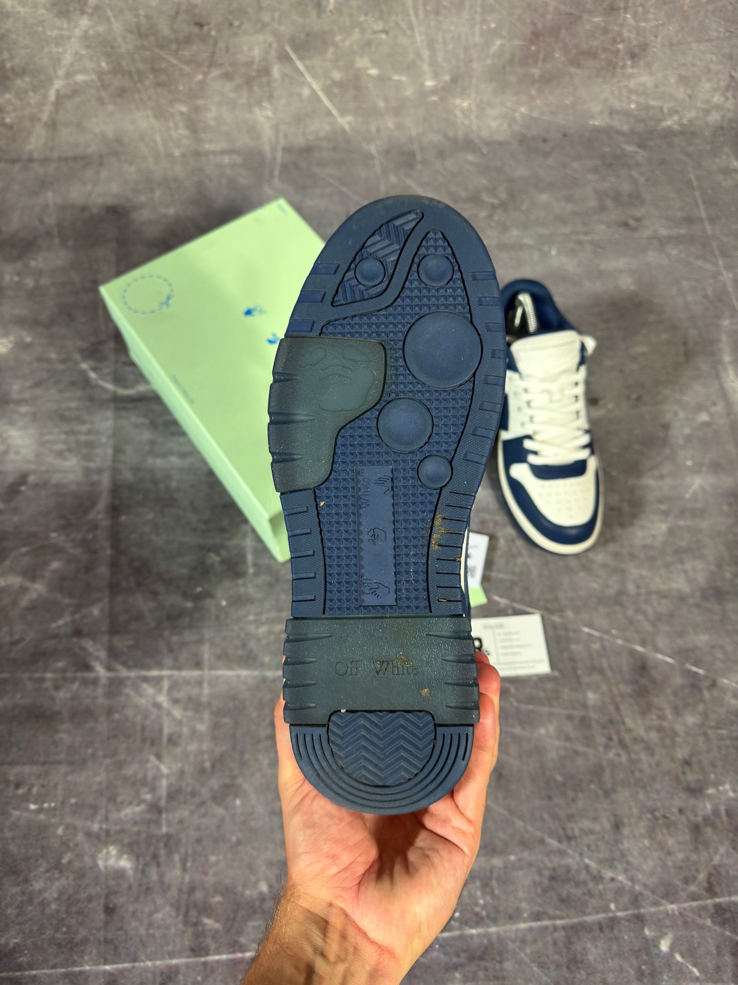 Off White Out of Office Blue/White UK 7