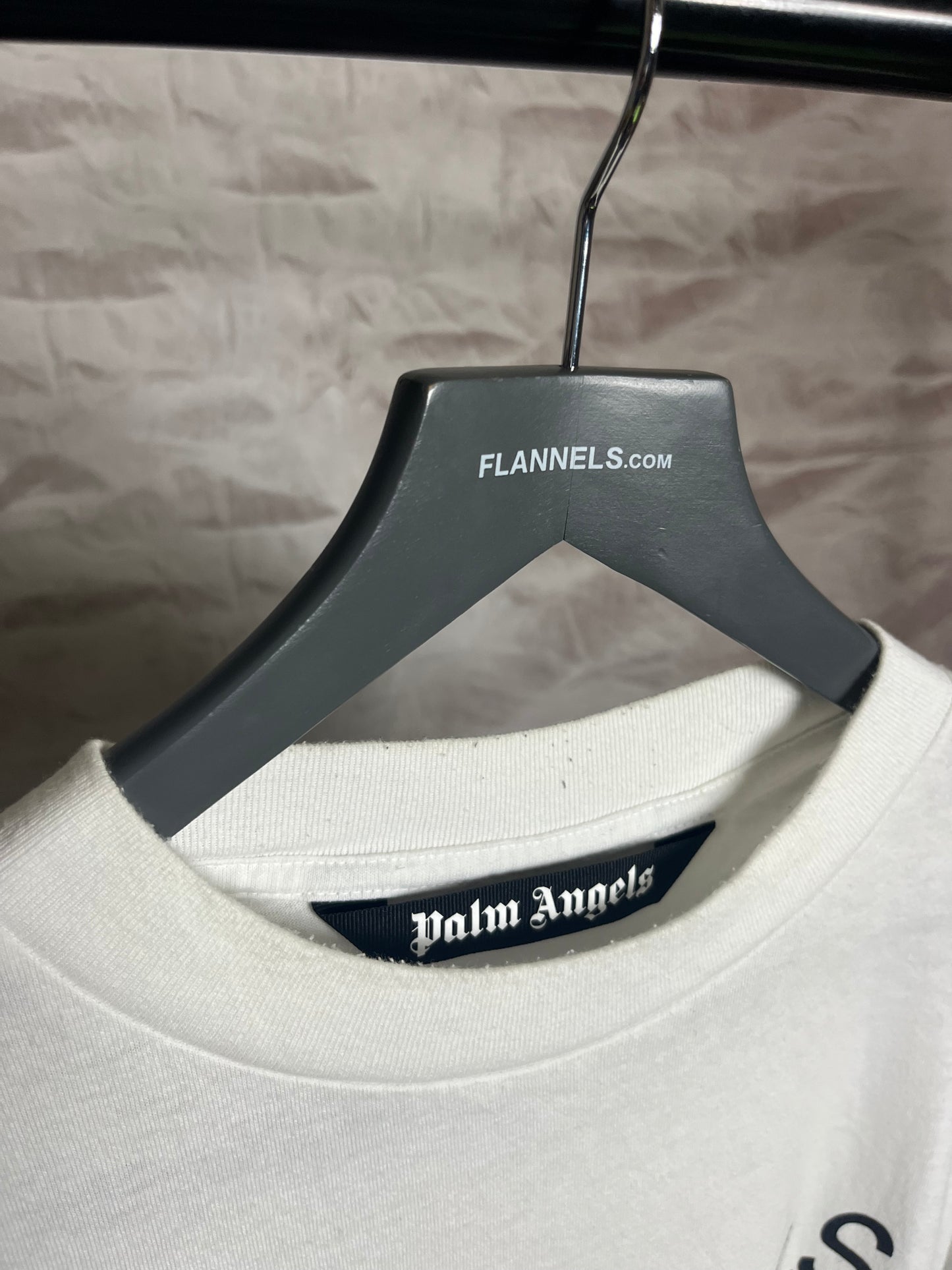 Palm Angels Star Print T-Shirt White Small