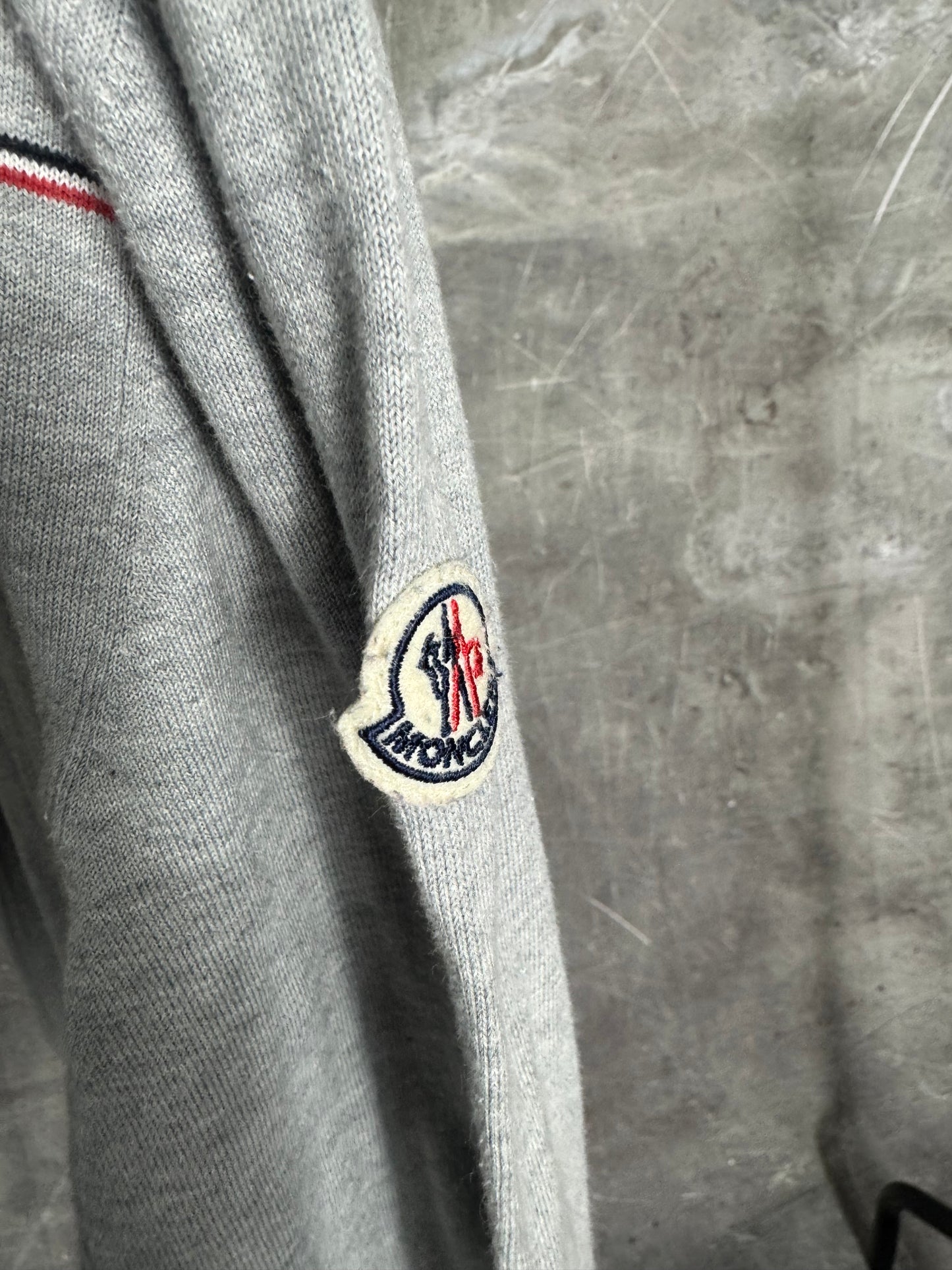 Moncler Tricot Crewneck Jumper Grey Extra Small