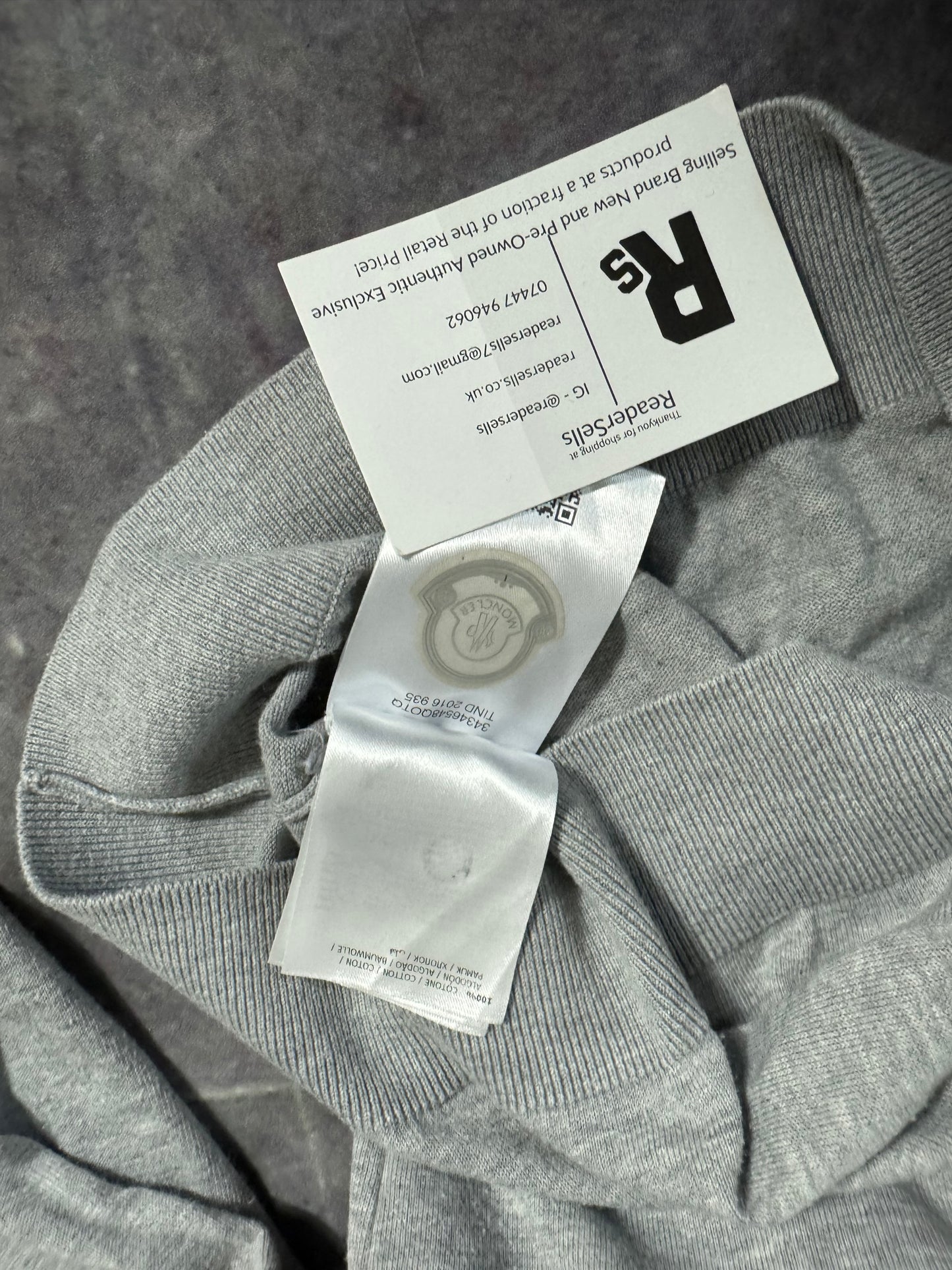 Moncler Tricot Crewneck Jumper Grey Extra Small