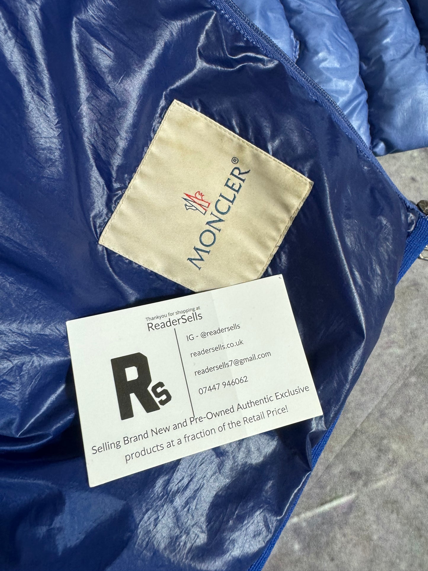 Moncler Clovis Giubotto Jacket Blue XL (Kids)