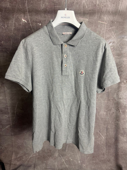 Moncler Polo Shirt Grey Medium