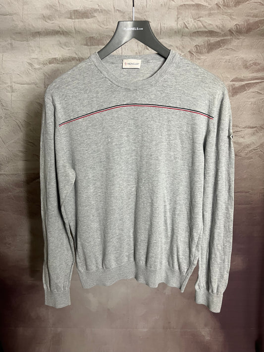 Moncler Maglia Tricot Crewneck Grey Extra Small