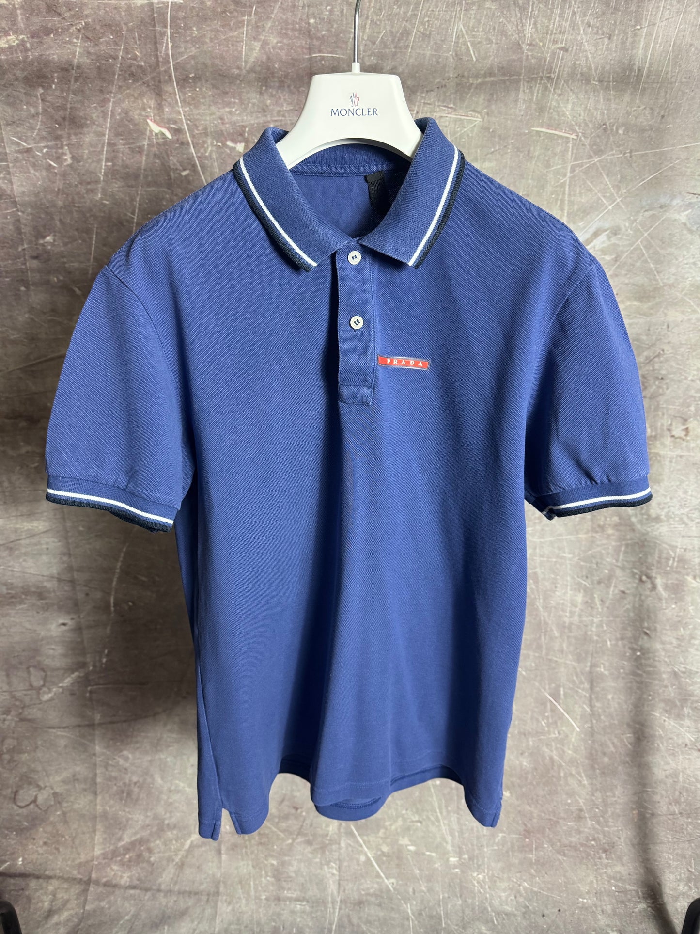 Prada Polo Shirt Royal Blue Medium