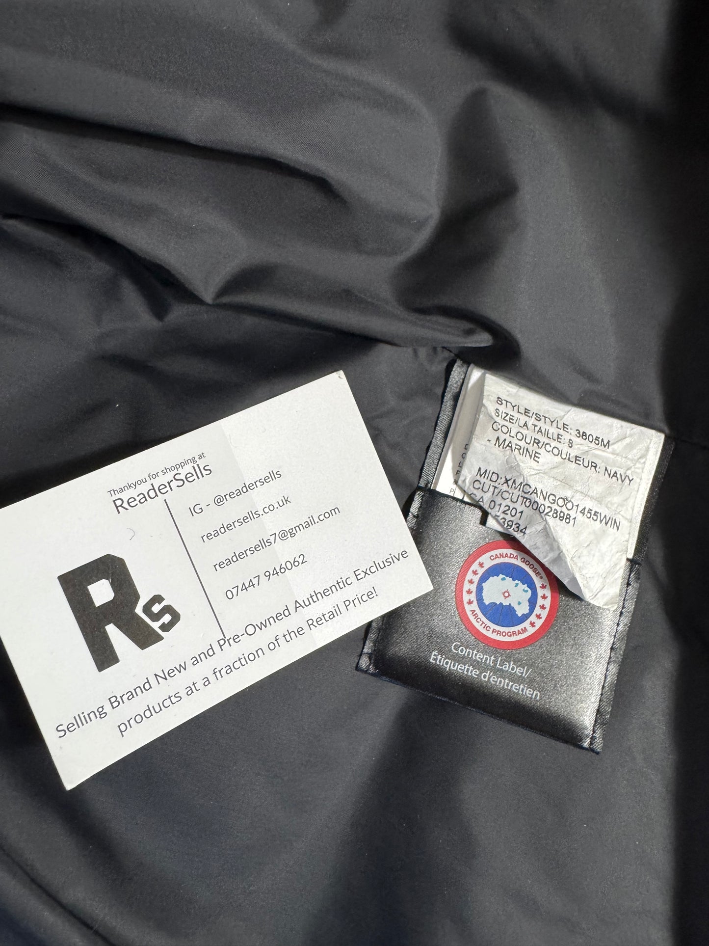 Canada Goose Carson Jacket Navy Small