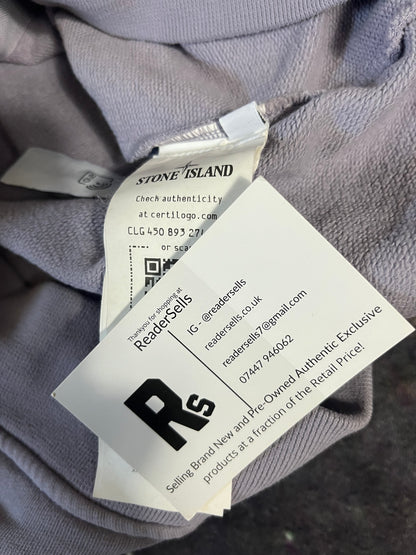 Stone Island Hoodie Lavender Small