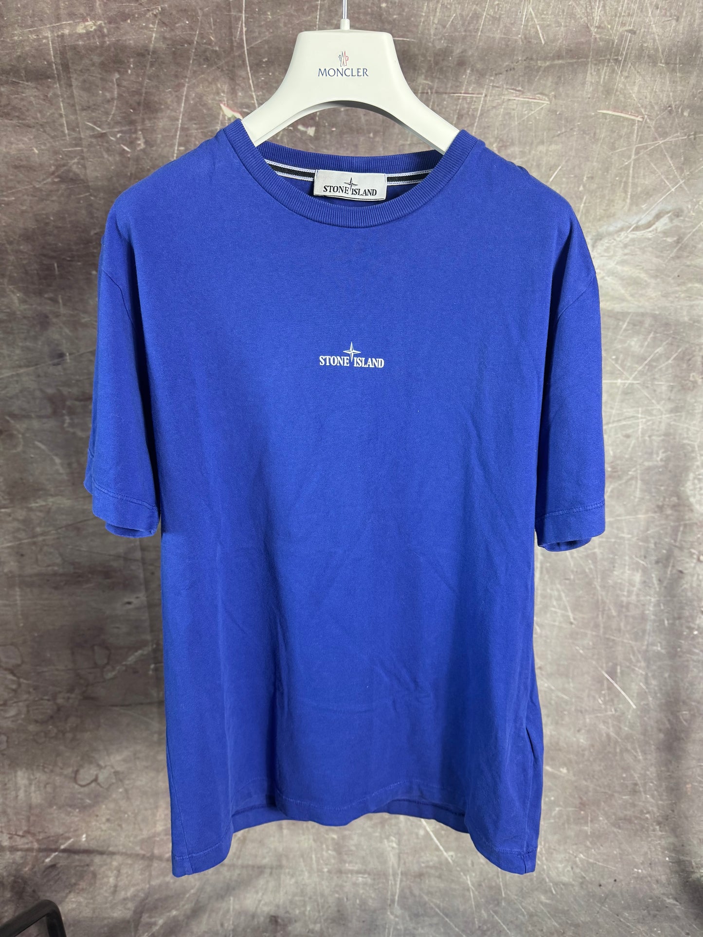 Stone Island Print T-Shirt Royal Blue Medium