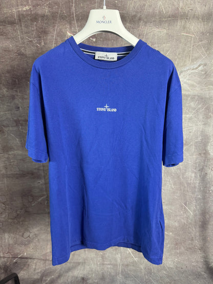 Stone Island Print T-Shirt Royal Blue Medium