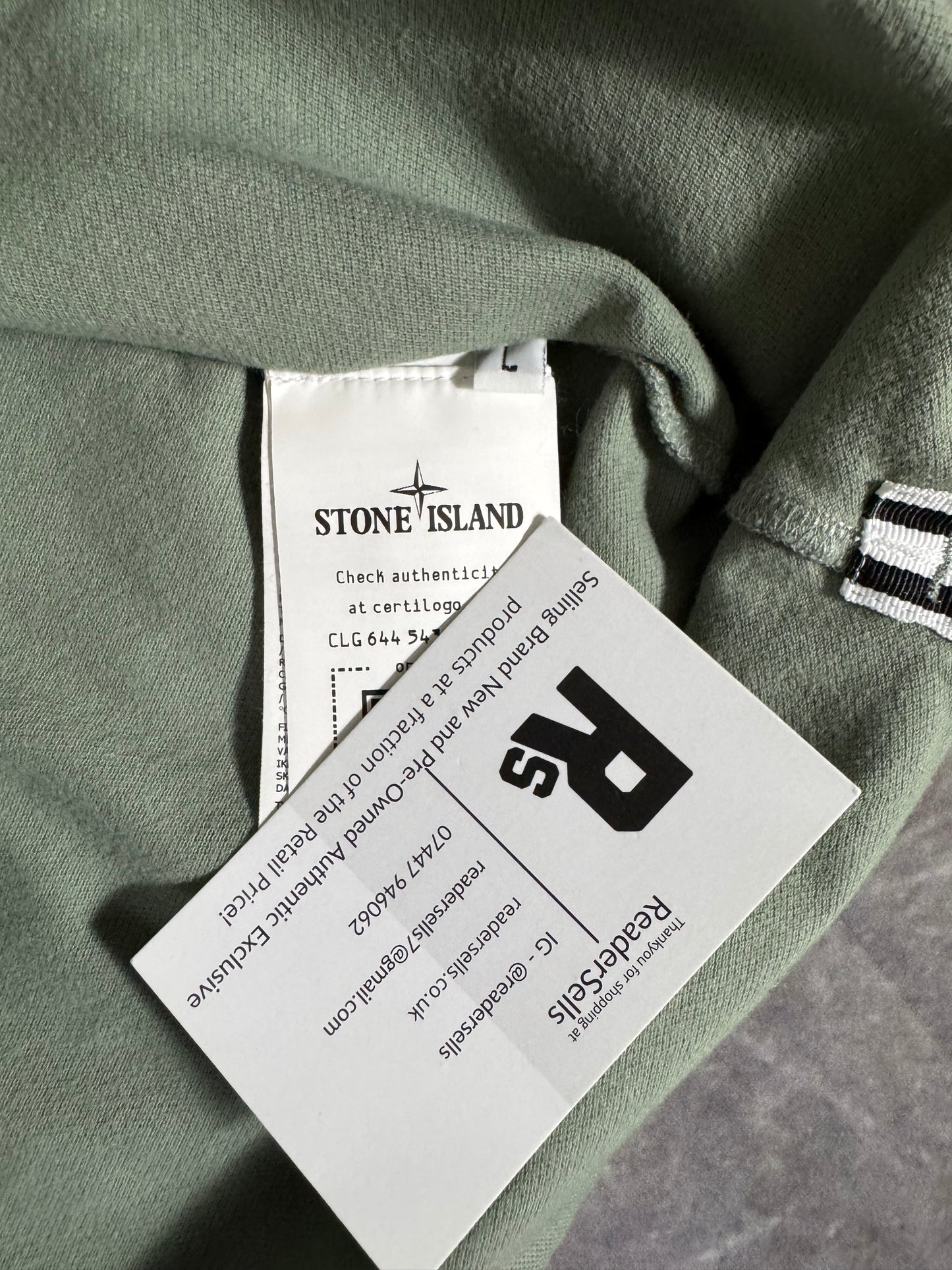 Stone Island Polo Shirt Khaki Large