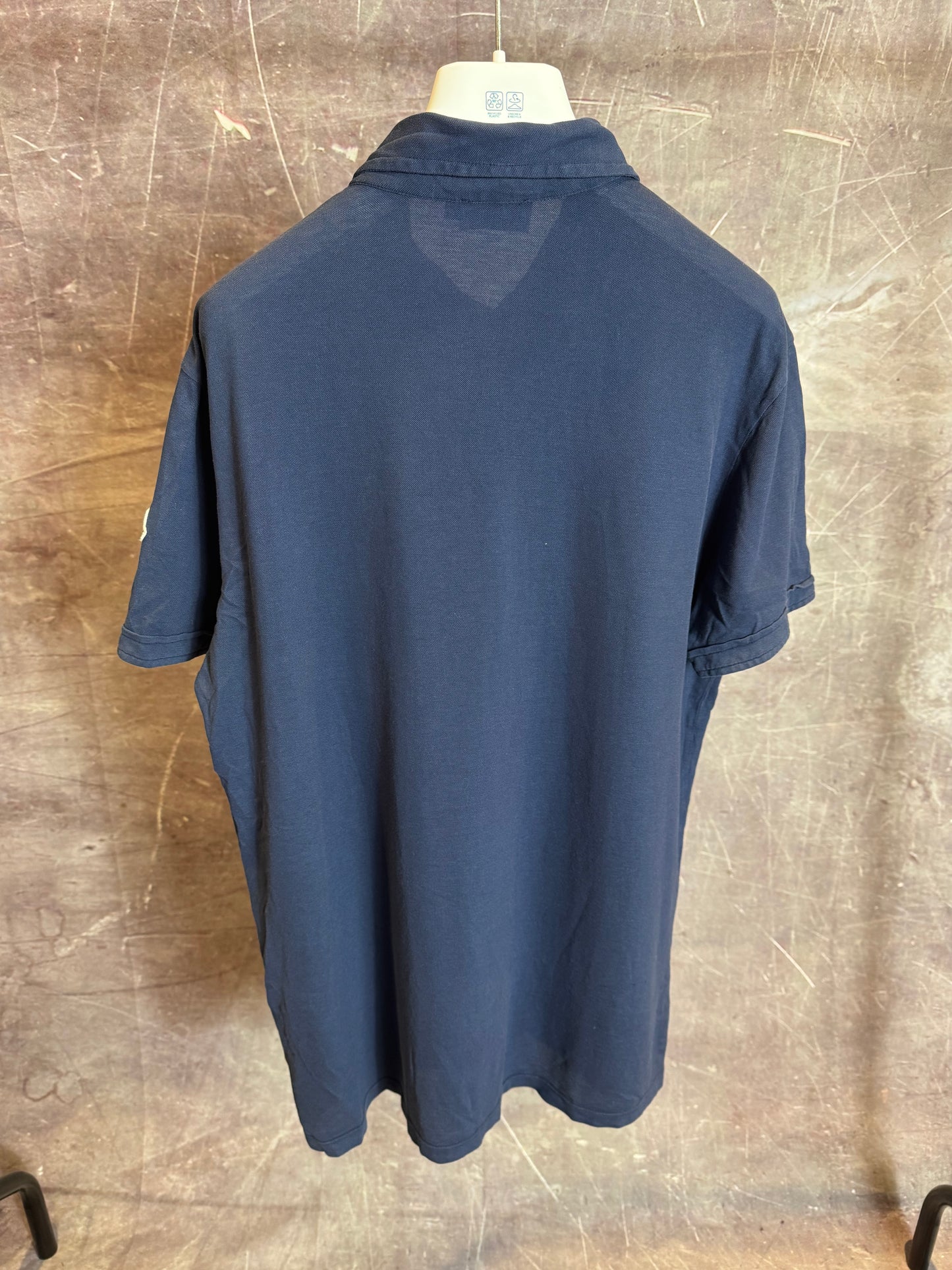 Moncler Polo Shirt Navy Blue Large