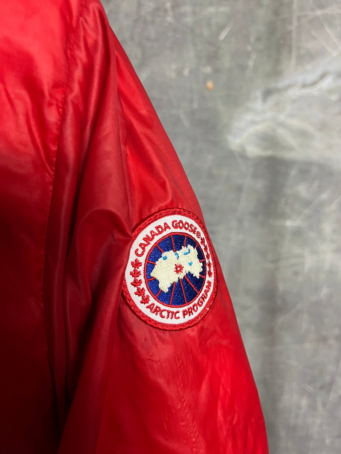 Canada Goose Lodge Hooded Jacket Red XL