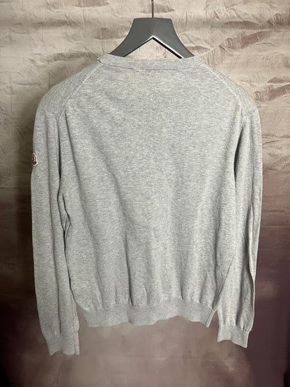 Moncler Maglia Tricot Crewneck Grey Extra Small