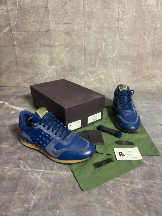 Valentino Garavani Rockrunner Trainers Blue UK 9