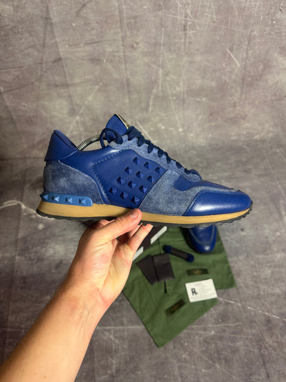 Valentino Garavani Rockrunner Trainers Blue UK 9
