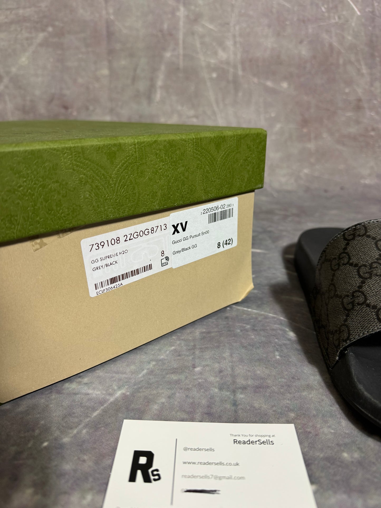 Gucci GG Supreme Sliders UK 8