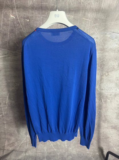 Moncler Knitted Sweater Royal Blue Small