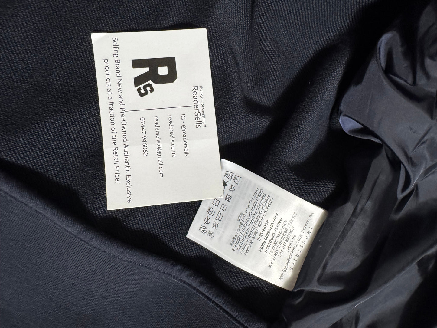 Moncler Maglia Hoodie Navy Blue Large