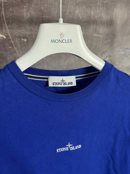 Stone Island Print T-Shirt Royal Blue Medium