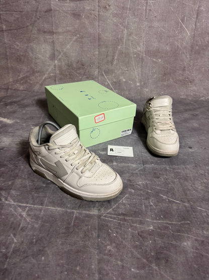 Off White Out of Office Trainers Grey White UK 9