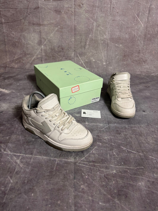 Off White Out of Office Trainers Grey White UK 9