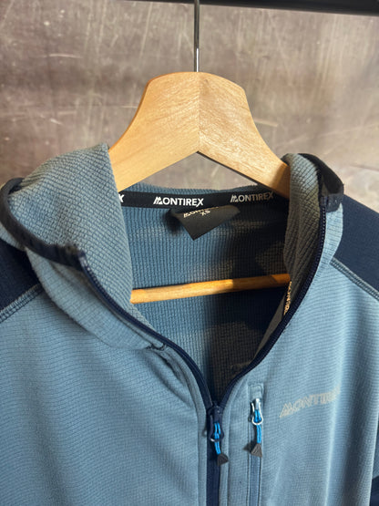 Montirex Zip-up Hoodie Blue Small