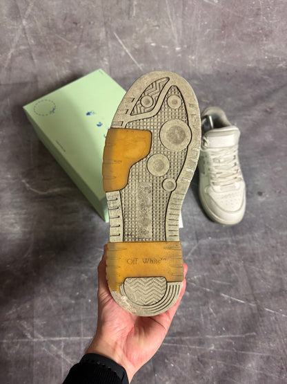 Off White Out of Office Trainers Grey White UK 9