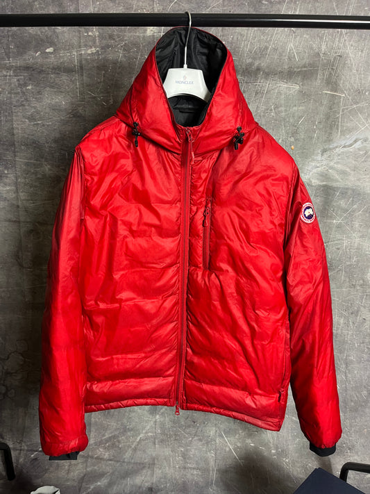 Canada Goose Lodge Hooded Jacket Red XL