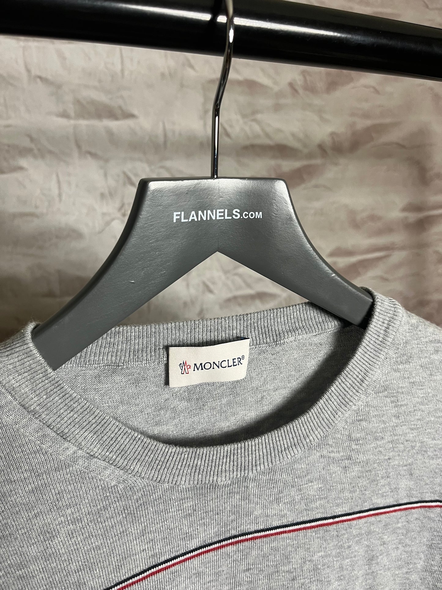 Moncler Maglia Tricot Crewneck Grey Extra Small