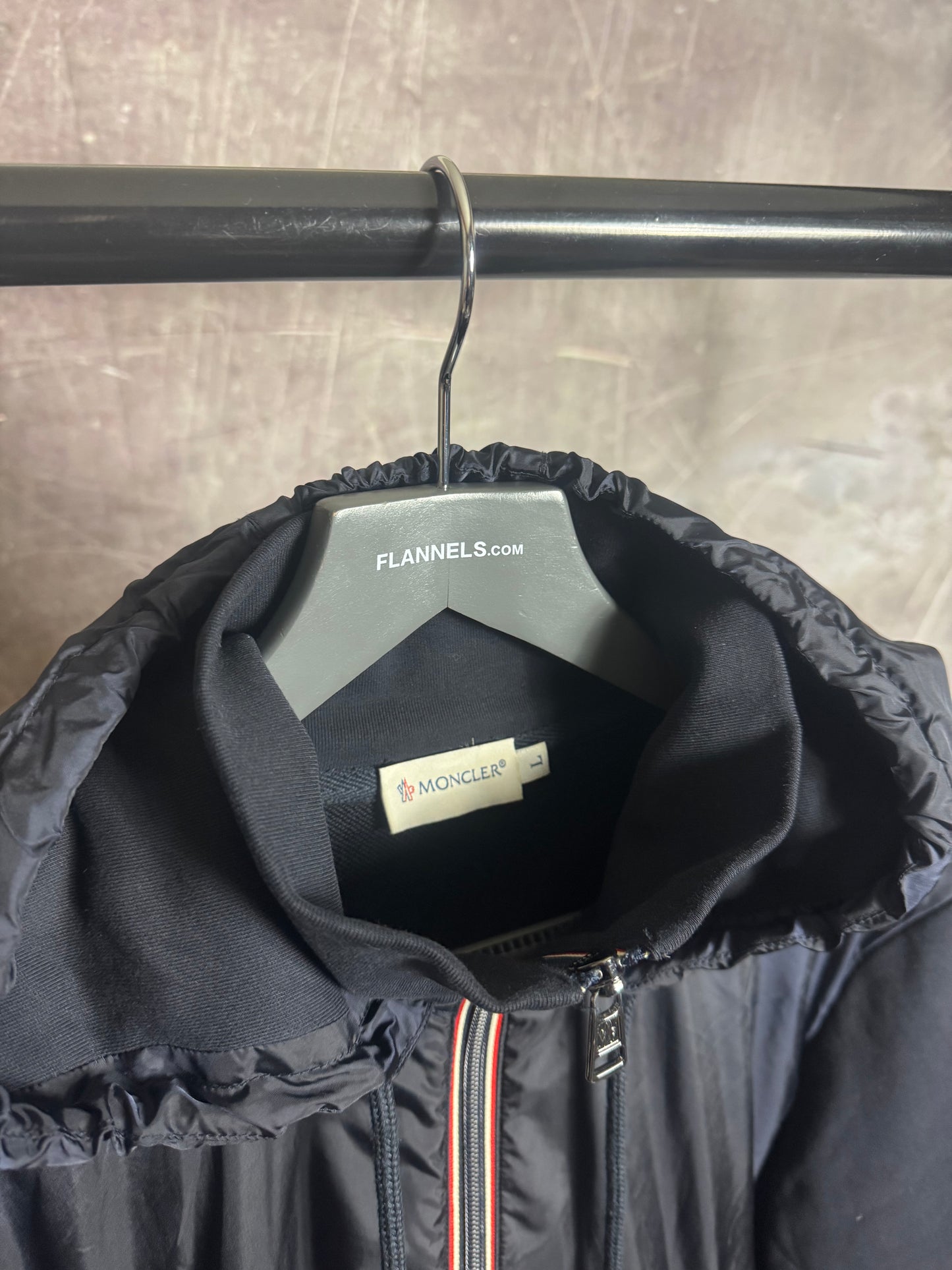 Moncler Maglia Hoodie Navy Blue Large