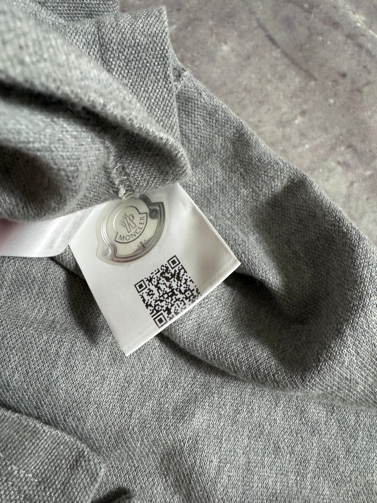 Moncler Polo Shirt Grey Medium