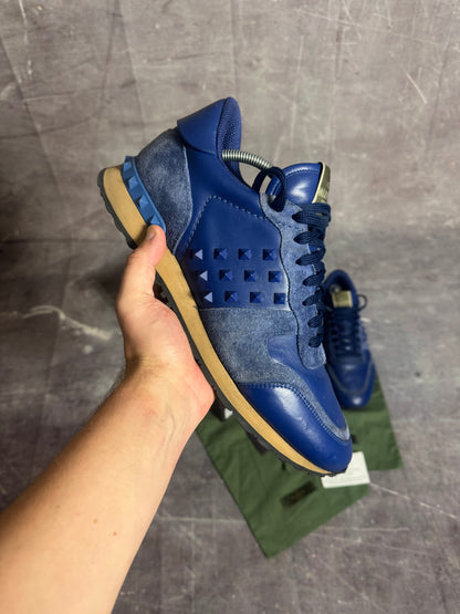 Valentino Garavani Rockrunner Trainers Blue UK 9