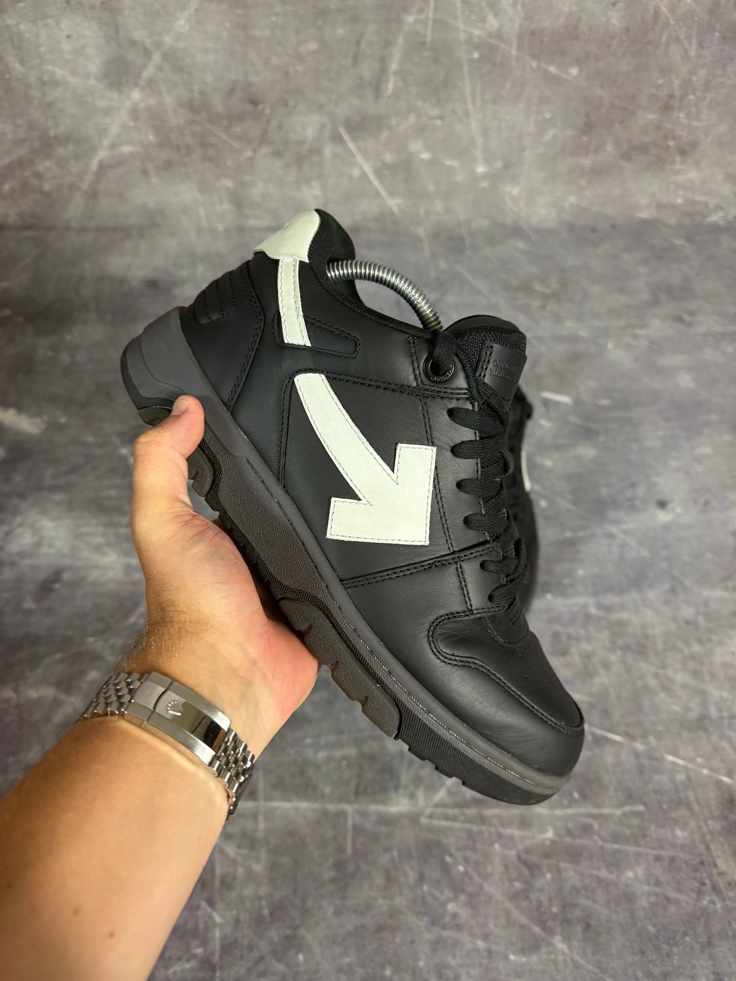 Off White Out of Office Trainers Black UK 8