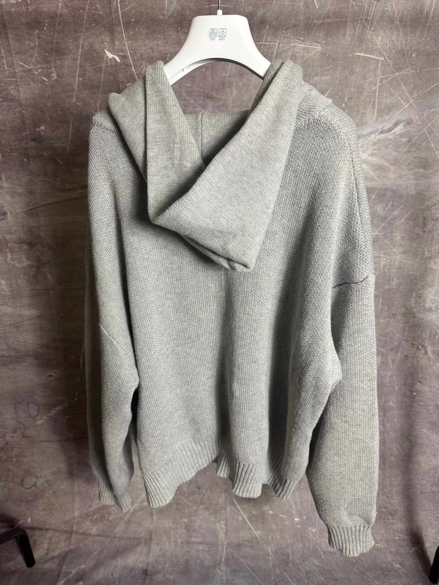 Broken Planet Oversized Cardigan Grey Small