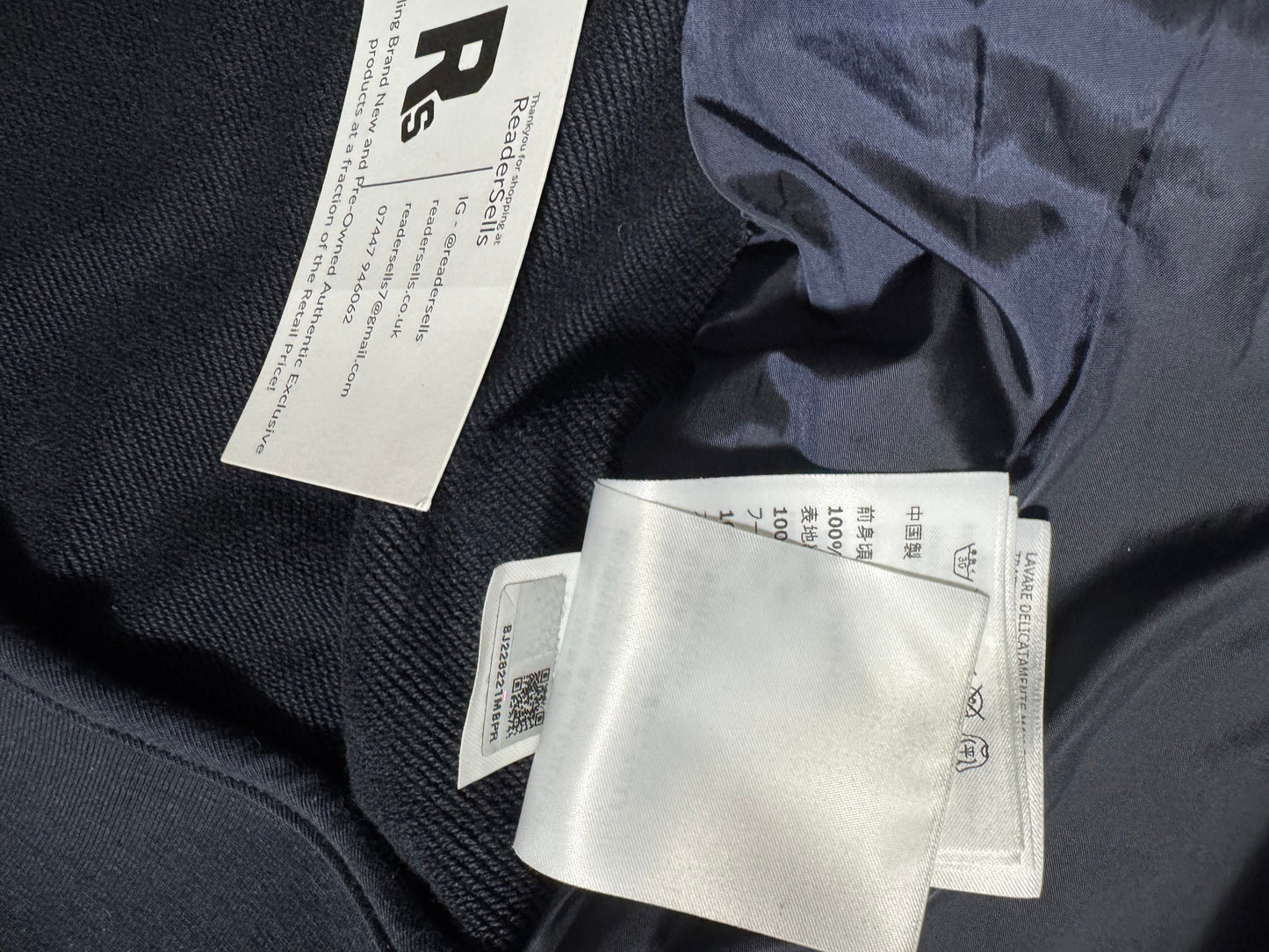 Moncler Maglia Hoodie Navy Blue Large