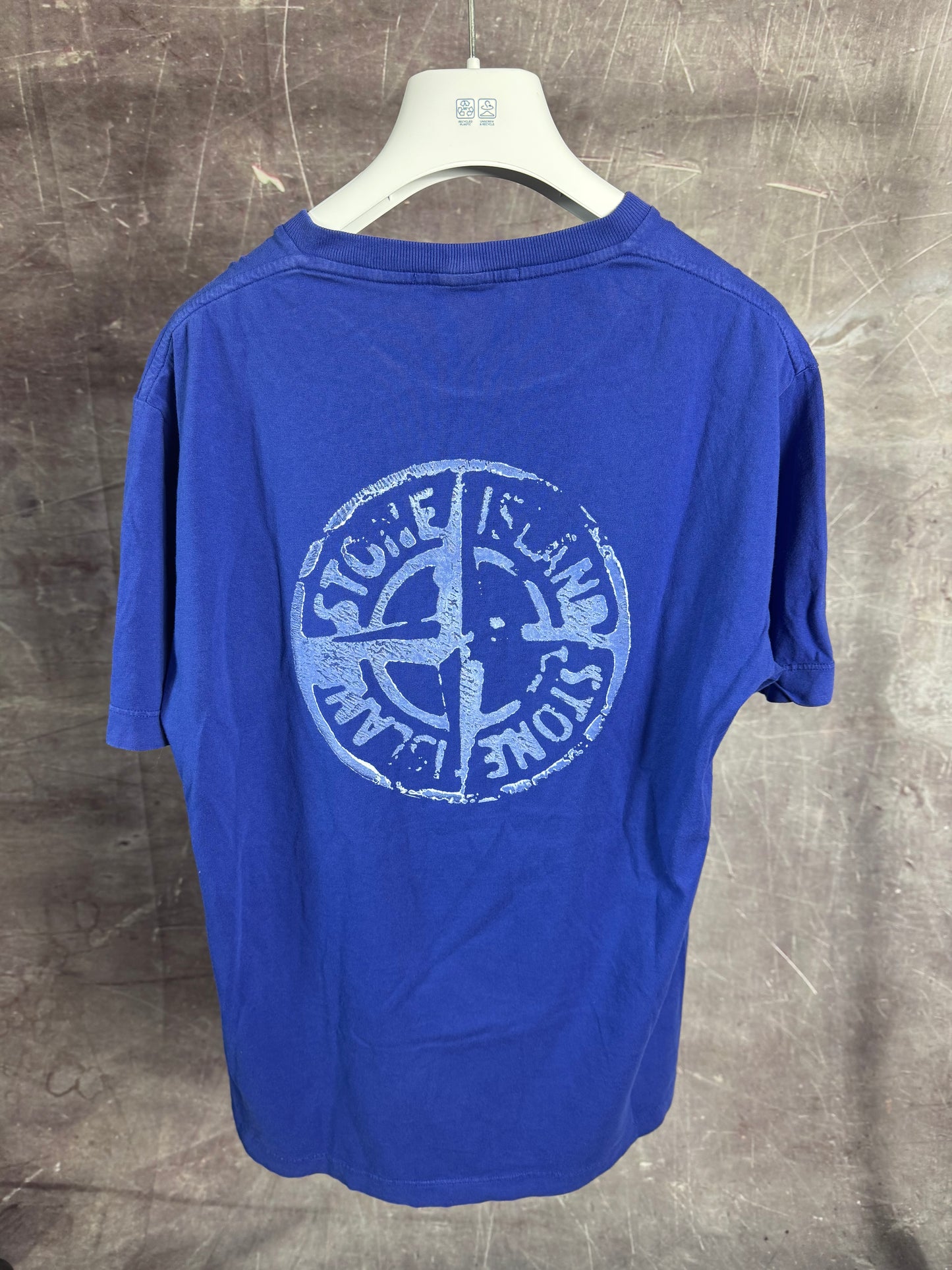 Stone Island Print T-Shirt Royal Blue Medium