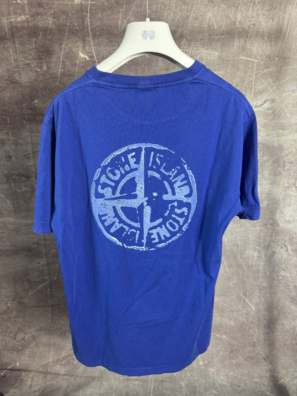 Stone Island Print T-Shirt Royal Blue Medium