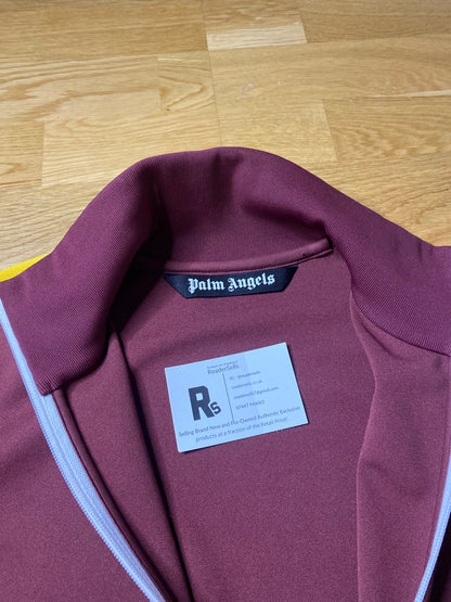 Palm Angels Track Jacket Burgundy/Yellow