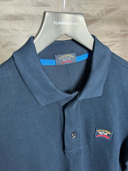 Paul and Shark Polo Shirt Blue Small