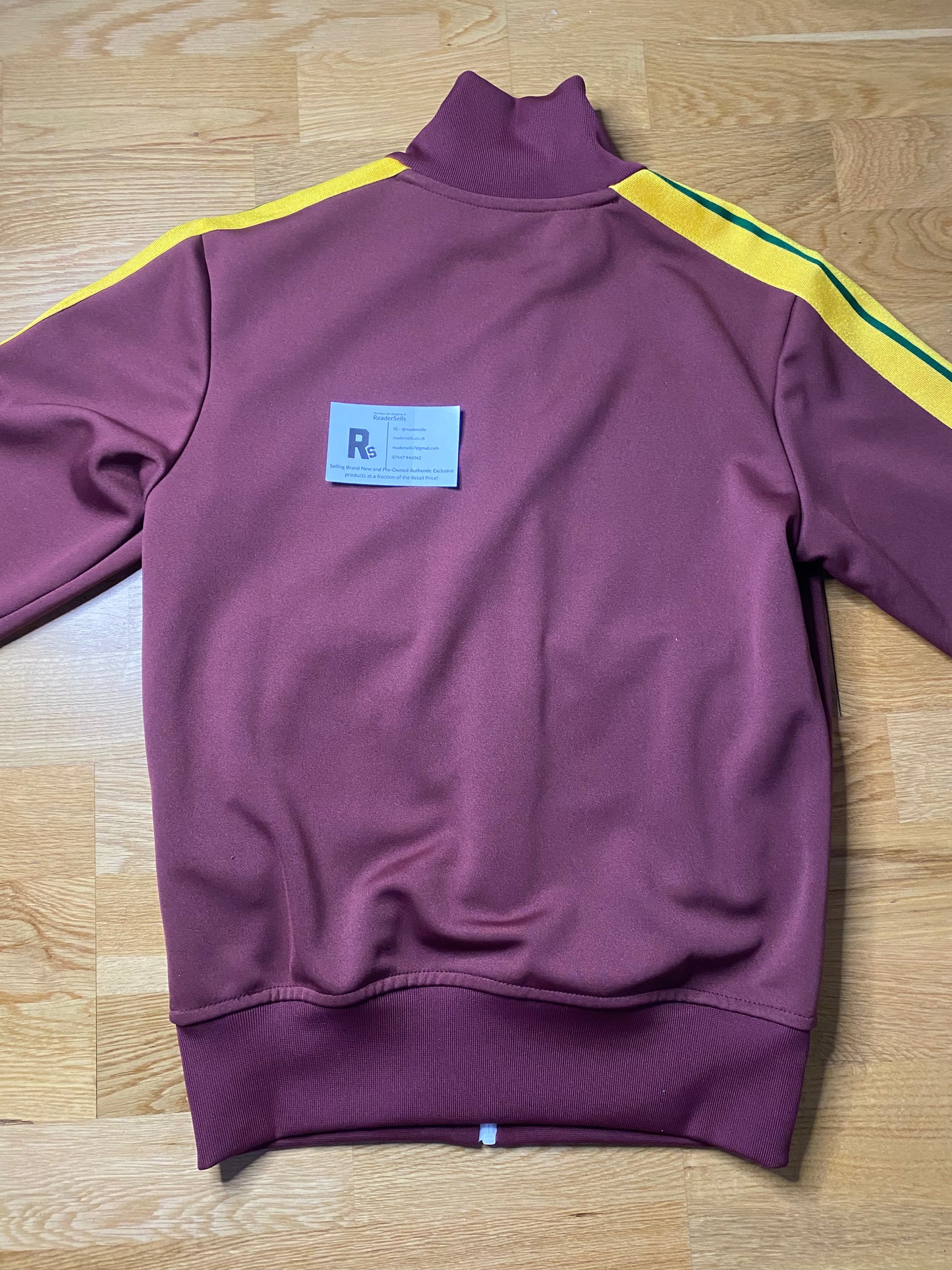 Palm Angels Track Jacket Burgundy/Yellow